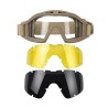 GAFAS CARRISTAS 3 LENTES COYOTE