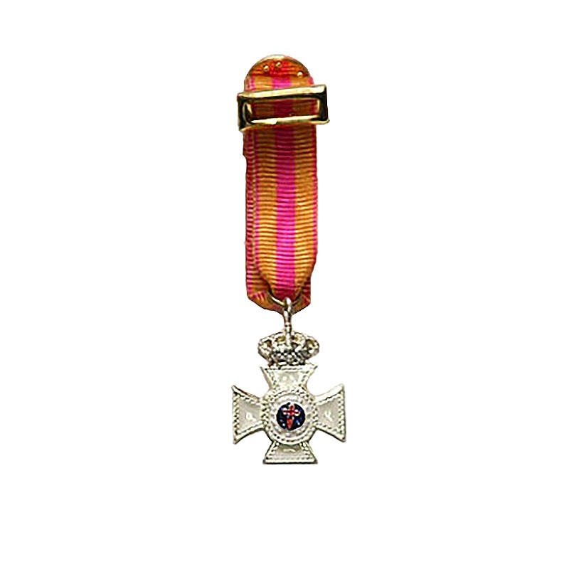 MEDALLA MINIATURA CONSTANCIA PLATA (25 AÑOS TROPA)