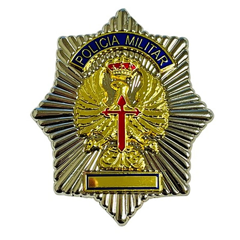 PLACA PECHO POLICIA MILITAR METALICA