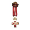 MEDALLA MINIATURA CRUZ MERITO MILITAR ROJO