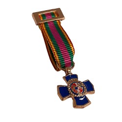 MEDALLA MINIATURA DEDICACION POLICIA 20 AÑOS