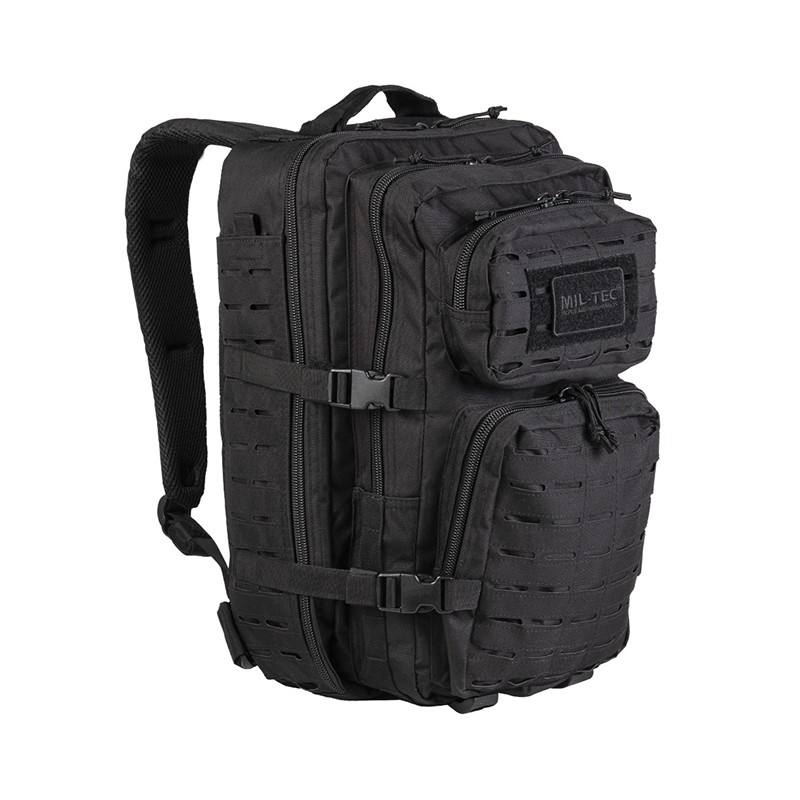 MOCHILA GRANDE MIL-TEC LASER NEGRA
