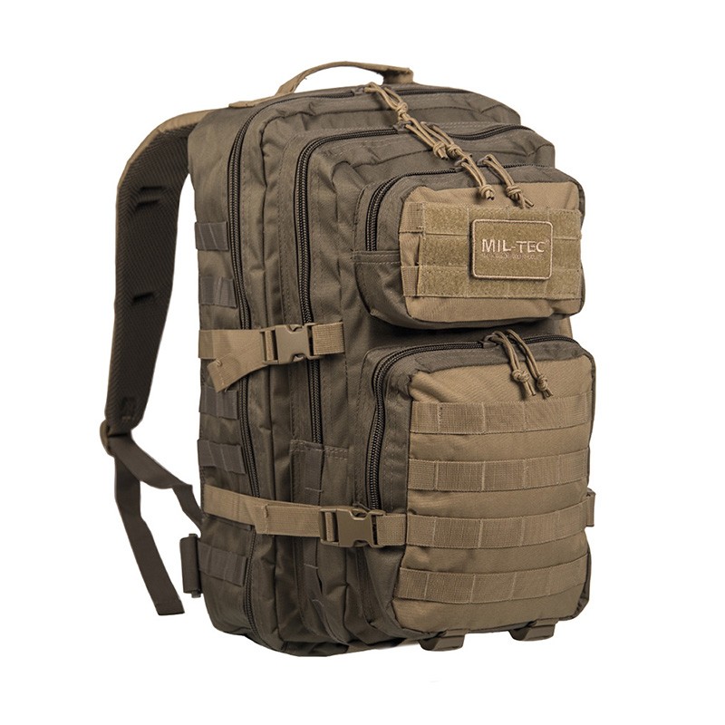 MOCHILA GRANDE MIL-TEC MOLLE VERDE-COYOTE
