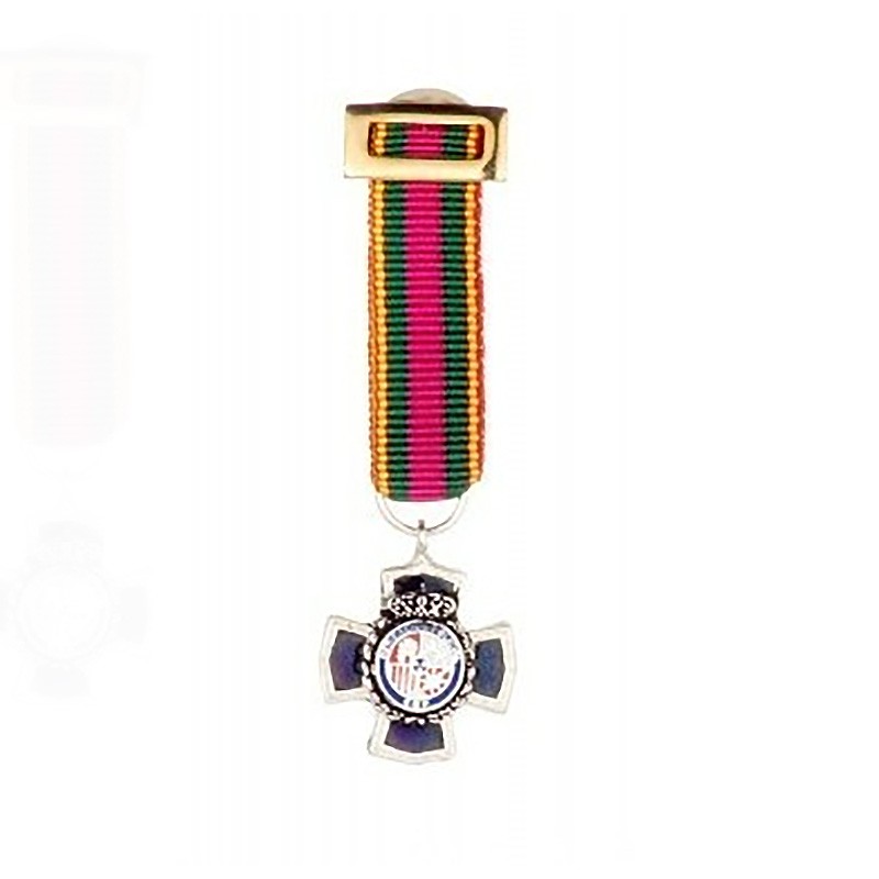 MEDALLA MINIATURA DEDICACION POLICIA 25 AÑOS
