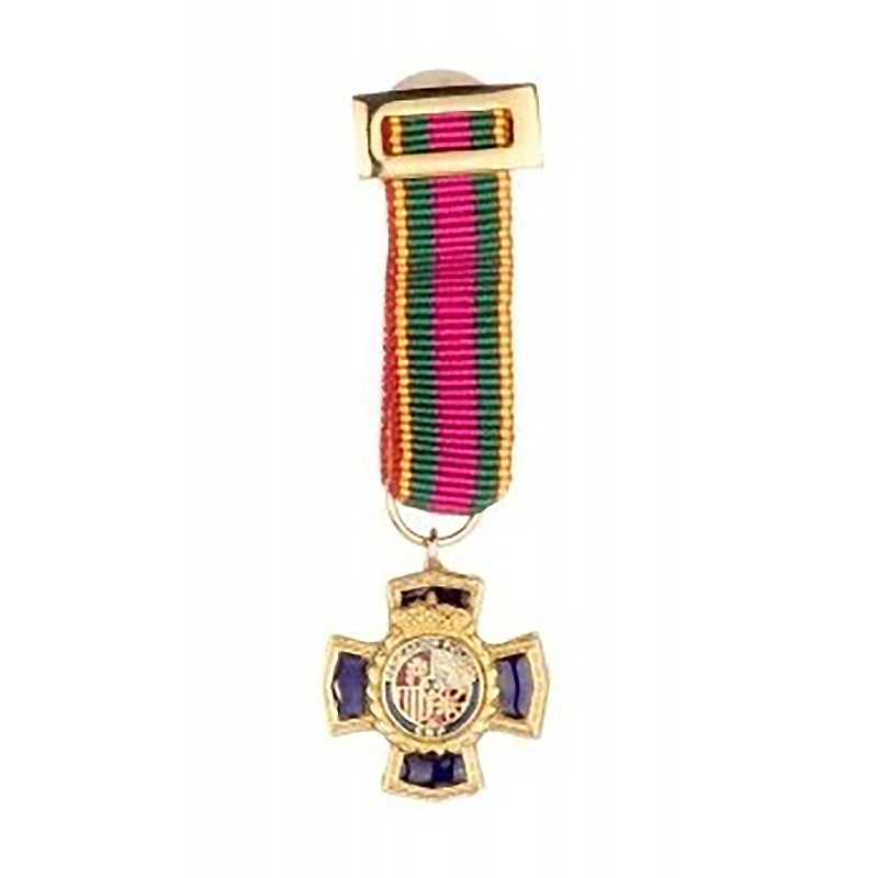 MEDALLA MINIATURA DEDICACION POLICIA 30 AÑOS