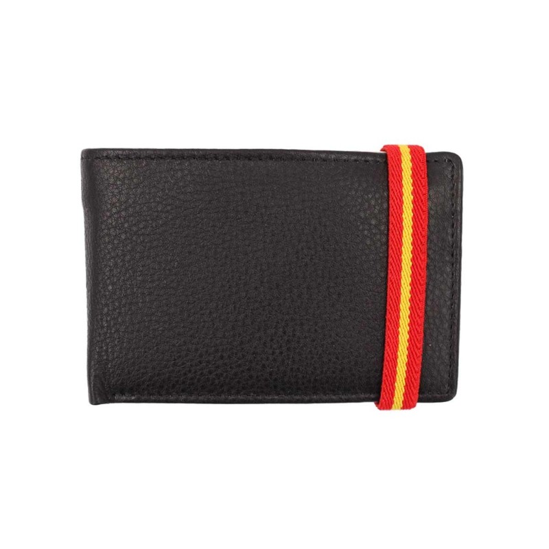 CARTERA PIEL ESPAÑA ELASTICA