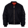 CHAQUETA BOMBER MA-1 NEGRA