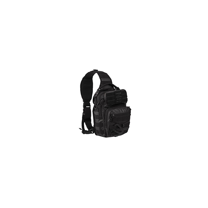 MOCHILA 1 HOMBRO 10L PIEL NEGRO