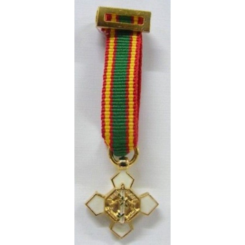 MEDALLA MINIATURA MERITO POLICIAL BLANCO