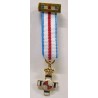 MEDALLA MINIATURA CRUZ MERITO MILITAR AZUL