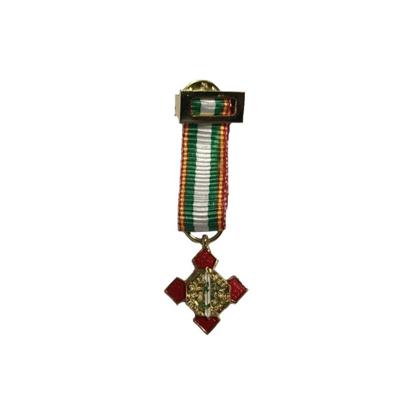MEDALLA MINIATURA MERITO POLICIAL ROJO