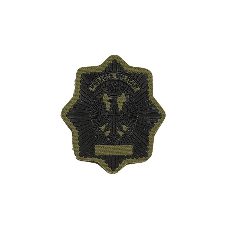 PARCHE PECHO POLICIA MILITAR VERDE PVC