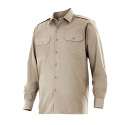 CAMISA CAQUI MANGA LARGA