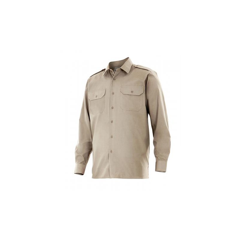 CAMISA CAQUI MANGA LARGA