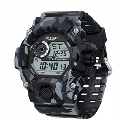 RELOJ DIGITAL CAMO AZUL