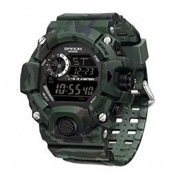 RELOJ DIGITAL CAMO VERDE