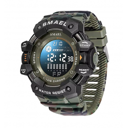 RELOJ DIGITAL CAMUFLAJE VERDE