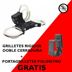 GRILLETES RIGIDOS +17% APERTURA DOBLE CERRADURA + PORTAGRILLETES POLIMERO GRATIS