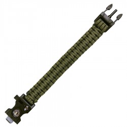 PULSERA PARACORD SUPRVIVENCIA CON HEBILLA 9"