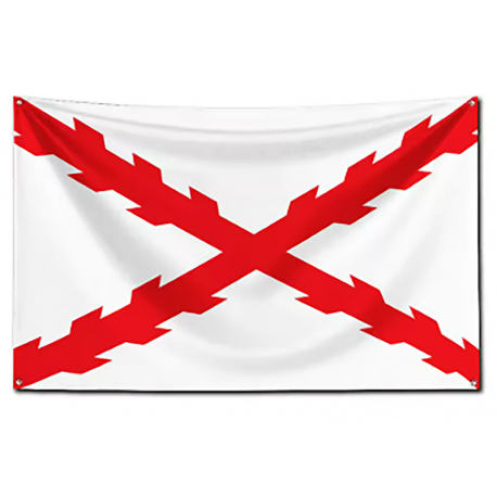 BANDERA CRUZ DE BORGOÑA 60 X 90 CM