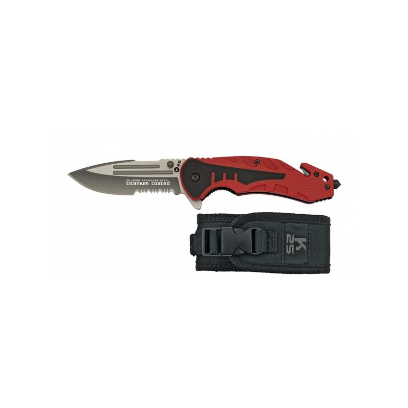 NAVAJA TACTICA K25 G10 ROJA