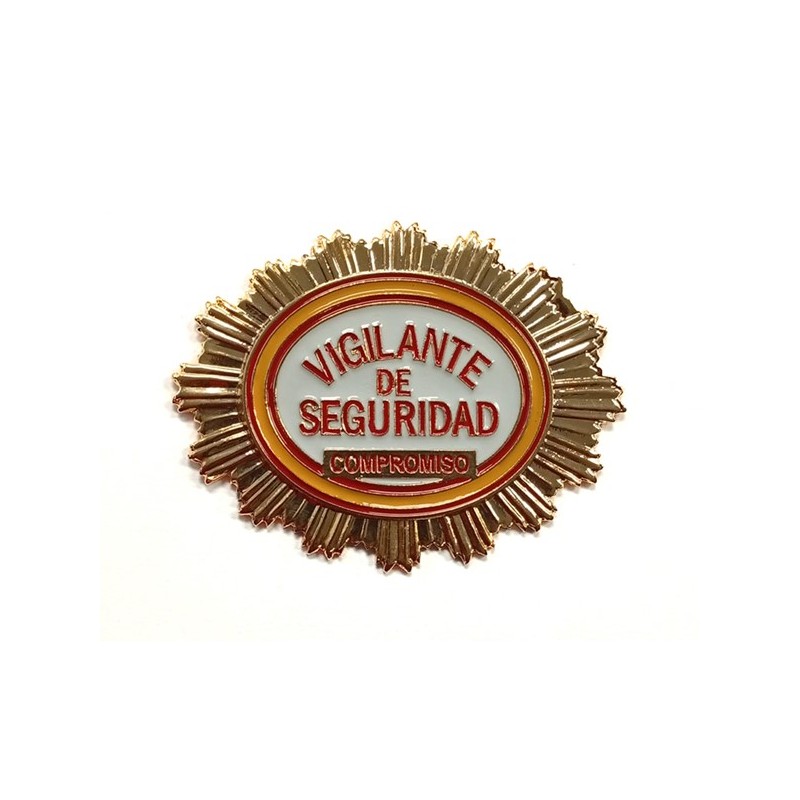 Placa Cartera Vigilante Seguridad