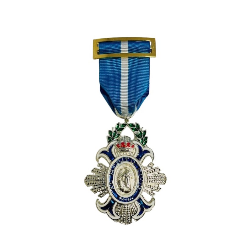 MEDALLA CRUZ PLATA MERITO CIVIL