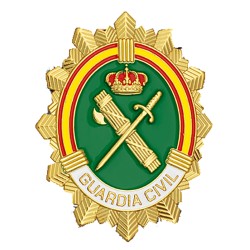 PLACA CARTERA GUARDIA CIVIL VERTICAL