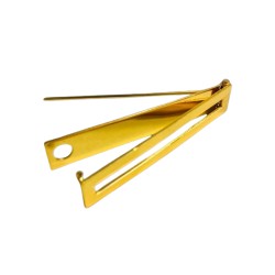 PASADOR ALFILER MEDALLA GRANDE 2 HUECOS