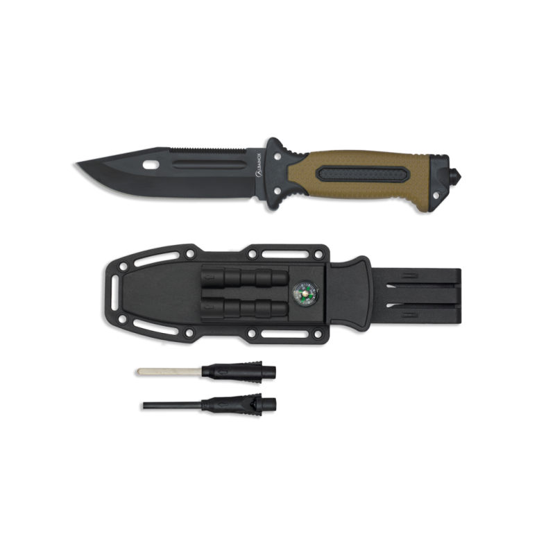 CUCHILLO TACTICO COYOTE/NEGRO