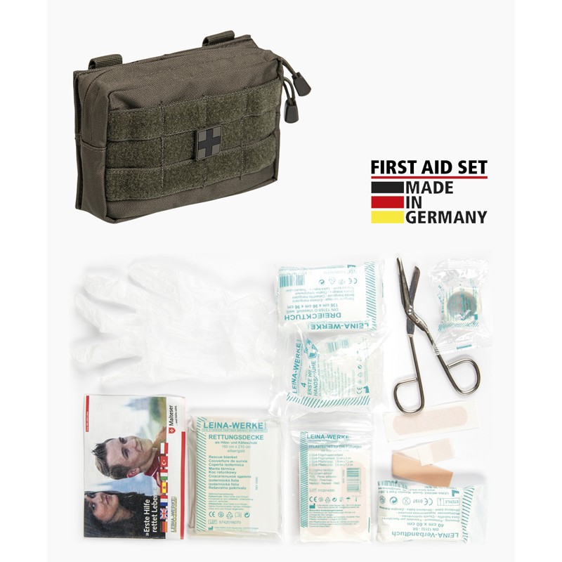 BOTIQUIN 1º AUXILIOS MOLLE VERDE MILITAR