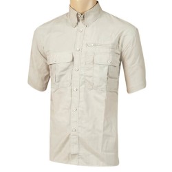 CAMISA CAQUI MANGA CORTA