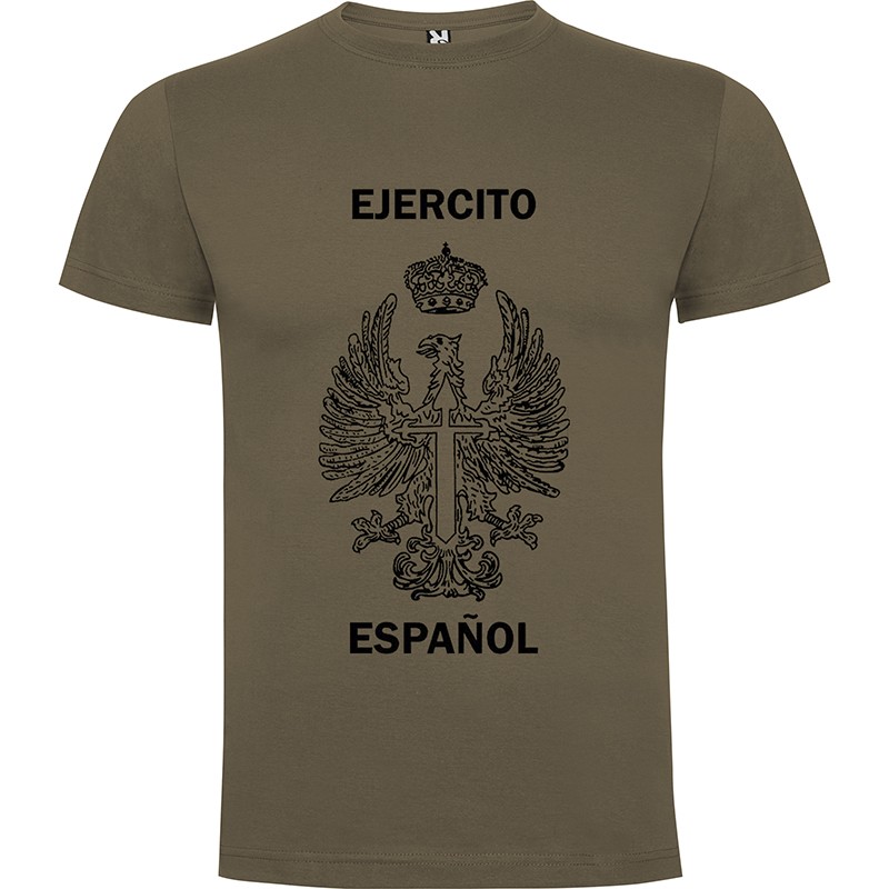 CAMISETA 100% ALGODON EJERCITO DE TIERRA VERDE