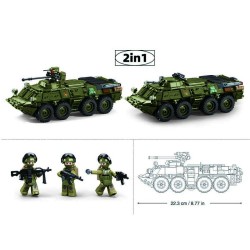 LEGO TANQUE BTR-80S IFV MB38-B1251