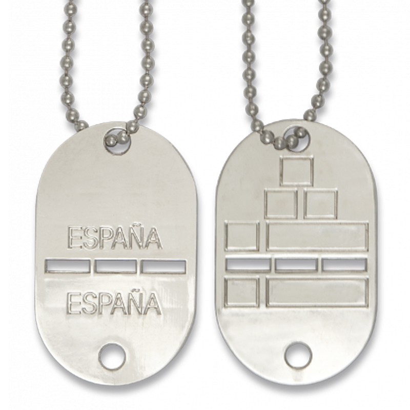 CHAPA IDENTIFICACION CON GRABACION