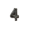 NUMERAL Nº4 PLATA