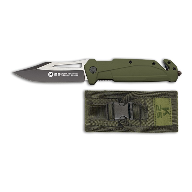 NAVAJA TACTICA K25 GOMA VERDE OD