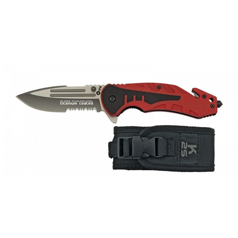 NAVAJA TACTICA K25 G10 ROJA