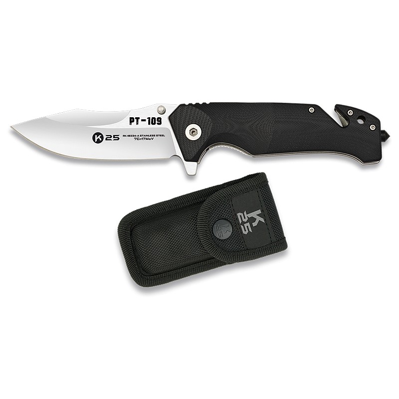 NAVAJA TACTICA K25 G10 GRIS