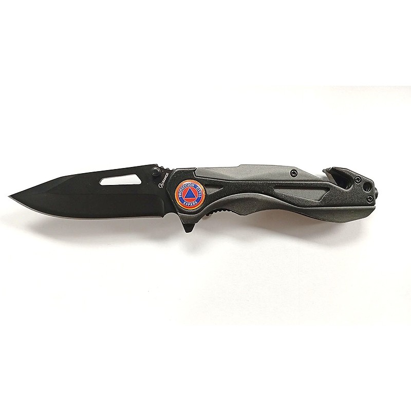 NAVAJA TACTICA GOMA GRIS PROTECCION CIVIL