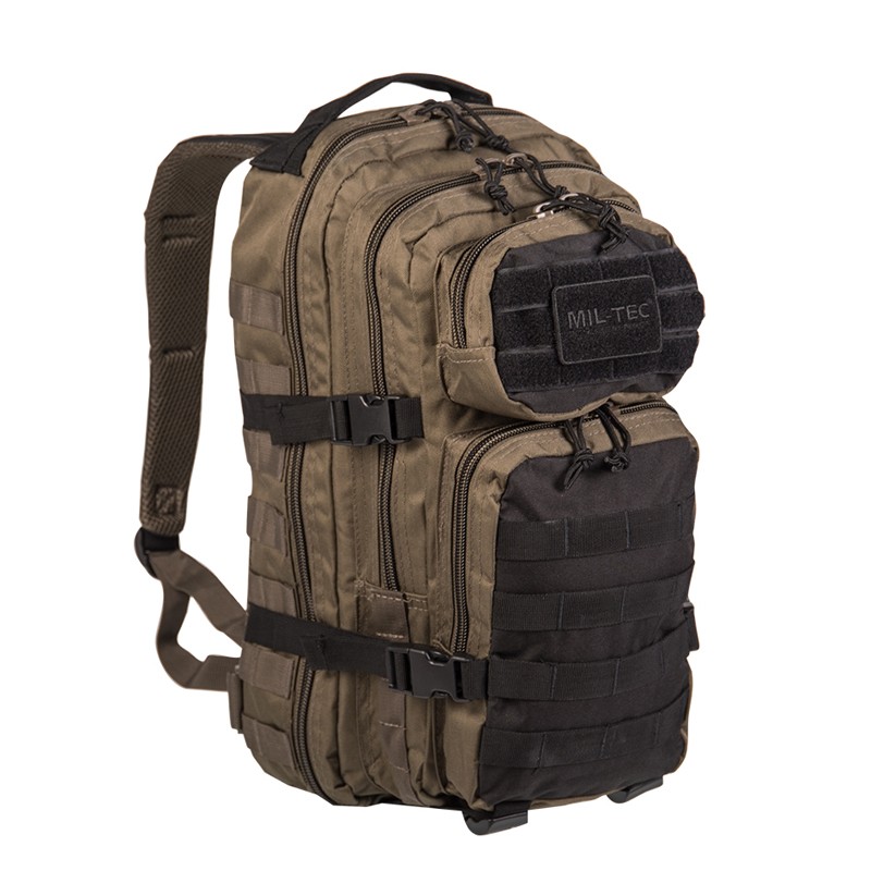 MOCHILA PEQUEÑA MIL-TEC MOLLE VERDE/NEGRA