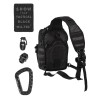 MOCHILA 1 HOMBRO 10L PIEL NEGRO